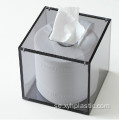 Gul akryl tissue box servett box lucite